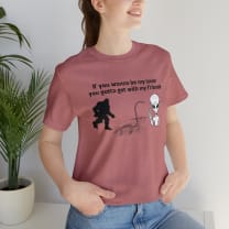 If You Wanna Be My Lover Unisex Jersey Short Sleeve Tee | Bigfoot Dinosaur Alien