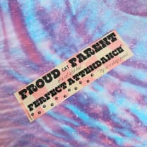 Proud Cat Parent of a Cat Who Has Perfect Attendance (My Cat Is Always Present) Bumper Sticker