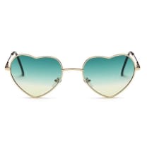 Heart Shaped Ombré Sunglasses in Pink or Green