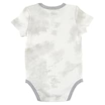 Groovy Baby Snapshirt in Tie Dye-Grey | Unisex Cotton Baby Body Suit | Size 6-12 Months