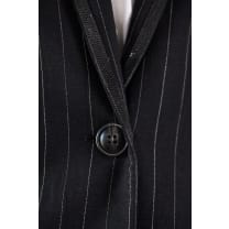 Black Pinstripes Blazer