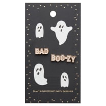 Bad and Boozy Party Earrings | Mismatched Earrings on Halloween Themed Card | Gift for Her