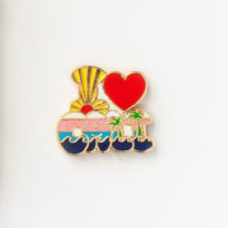 Magnetic I Heart Cali Lapel Pin