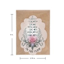 In The Flow Cosmic Pink Rose Vinyl Sticker