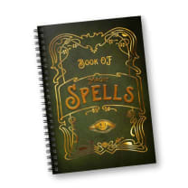 Book of Spells Spiral Notebook | 8 ¼ x 5 ¾ in