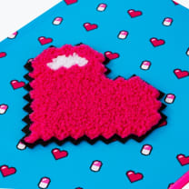 Power Up Pixelated Heart Notebook | 90's Retro