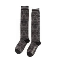 Bat Damask Knee High Socks | Spooky Halloween