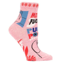 Mother Fucking Puppy Power Women's Ankle Socks | BlueQ at GetBullish