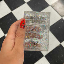 Holographic Cigarette Box | Iridescent Glitter Acrylic Tobacco Case Holder