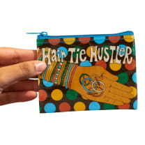 Hair Tie Hustler Coin Purse | Recycled Material Wallet Pouch | 3" x 4" | BlueQ at GetBullish