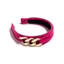 Chic Chain Detail Headband in Pink | Classic