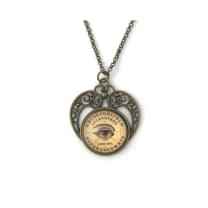 Ouija Bronze Alloy Necklace | Handmade Vintage Inspired Jewelry