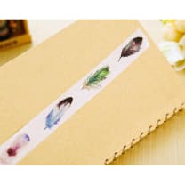 On-Trend Feather Washi Tape | Gift Wrapping and Craft Tape