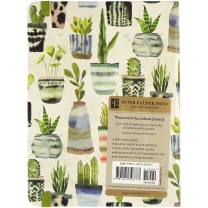 Watercolor Succulents Journal | Plant Lovers Notebook | 160 Lined Pages