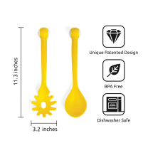 Pasta Monsters Servers | Googly-Eyed Spoon and Fork Set