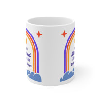 Still Bisexual After All These Years LGBTQ Pride Retro Rainbow Ceramic Mug 11oz