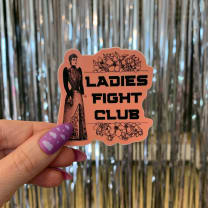 Ladies Fight Club Vinyl Sticker 3in x 3in