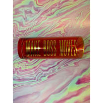 Make Boss Moves Collins Glass in Coral and Gold