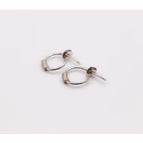 Italian Mini Sterling Silver Hoop Earrings