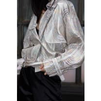 Jacqueline Bomber Jacket in Beige