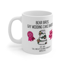 Bear Bros. Gay Wedding Cake Bakers Ceramic Mug 11oz