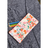 Ban.do Secret Garden Pencil Pouch | Floral Leatherette Pouch