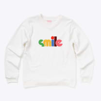 [LARGE ONLY] Ban.do Smile Sweatshirt in Ivory