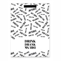 Drink Drank Drunk Terry Cotton Dish Towel