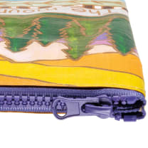 Jumbo Pouch Mountains Are Calling I Must Go Zipper Folder |  Recycled Material Pouch | 14.25" x 10"