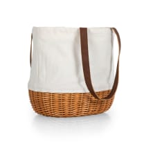 Luca - Coronado Canvas and Willow Basket Tote