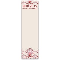 Believe In Magic Moments Magnetic List Notepad | 9.5" x 2.75" | Holds to Fridge with Strong Magnet