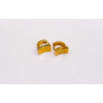 Golden Lock Rectangle Earrings