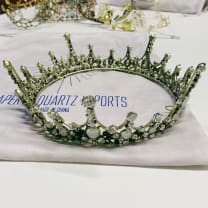 Moonlight Ice Queen Royalty Crown Tiara in Opal and Champagne Gold or Silver (2 Options)