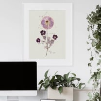 Violet Glow 11" x 14" Art Print | Copper Details | Unframed