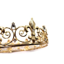 Royalty is Earned Unisex Circular Crown in Gold or Silver | Royalty Crown or Photo Prop Hair Accessory