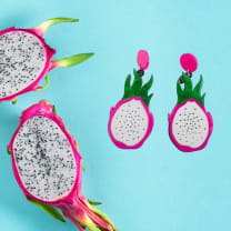 Dragonfruit Pitaya Oversize Funny Earrings | Lightweight Acrylic
