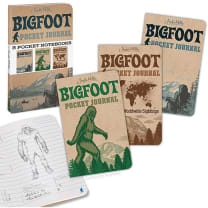 Bigfoot Pocket Journal Notebook - Set of 3