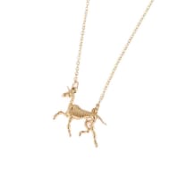Unicorns Are Real Fossil Necklace in Gold or Silver in a Gift Box - Color: Gold