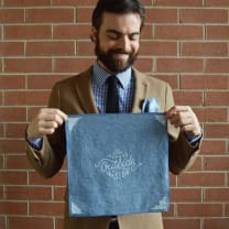 I'm Always Outside on the Inside Hankie Men's Pocket Square or Handkerchief