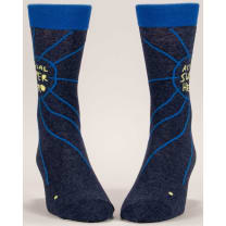 Actual Superhero Men's Crew Socks | Novelty Funny Socks | BlueQ at GetBullish