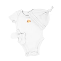 The Onesie Essential Set - Color: Bright White, Size: 0-3 months