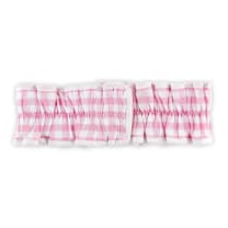 Pink Gingham Spa Head Band | Hair Band for Skincare Facial After Shower