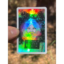 Jerry Garcia Mug Shot Hologram Vinyl Sticker | 3"