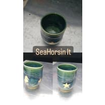 Handmade Coffee Mug - Color: Sea Horsin It