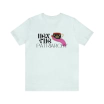 Hex the Patriarchy Feminist Jersey Short Sleeve Tee [Multiple Colors and Sizes]