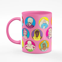 Drag Queen Pink Mug | LGBTQ Queer Ceramic Coffee Tea Cup | 11oz