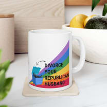 Divorce Your Republican Husband Ceramic Mug 11oz