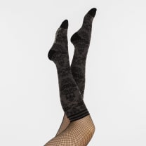 Bat Damask Knee High Socks | Spooky Halloween