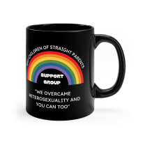 Gay Children of Straight Parents Support Group Mug in Black