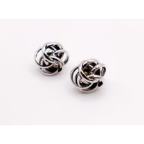 Italian Silver Floral Earrings